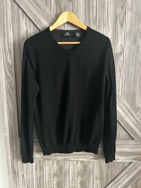 Calvin Klein Classic Layering Extra Fine Merino Wool V-Neck Sweater - Size M